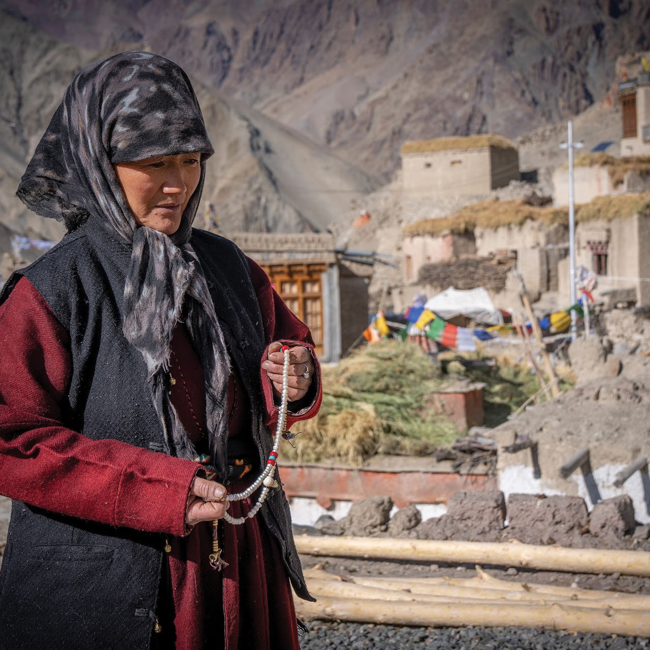 Tibetan lady in Rumbak village